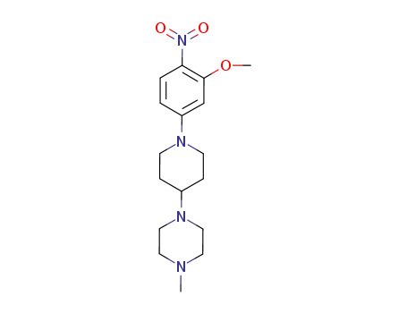 1-(1-(3-methoxy-4-nitrophenyl)piperidin-4-yl)-4-methylpiperazine,761440-65-7