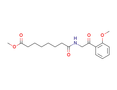Molecular Structure of 847266-96-0 (Heptanoic acid, 7-[[2-(2-methoxyphenyl)-2-oxoethyl]amino]-7-oxo-,
methyl ester)