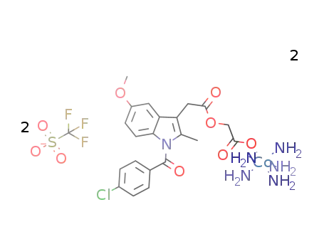 pentaammine(acemetacin)cobalt(III) bis(trifluoromethanesuIfonate)