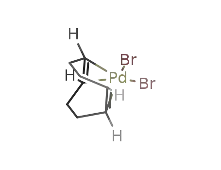 Molecular Structure of 12145-47-0 (DibroMo(1,5-cyclooctadiene)palladiuM(II), 99%)