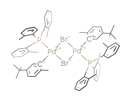 [Pd(P(o-tolyl)3)(2-Me-5-t-Bu-C6H3)(μ-Br)]2