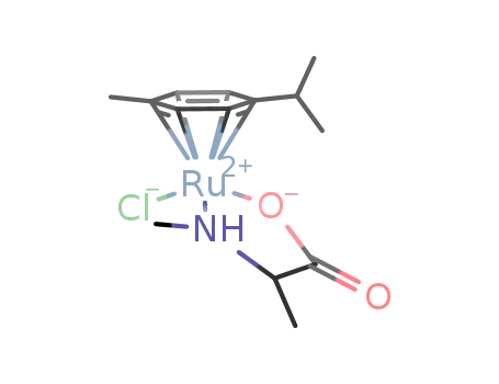[(p-cymene)RuCl(η(2)-N,O-NH(CH3)CH(CH3)COO]