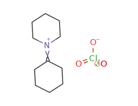 Molecular Structure of 18304-40-0 (Piperidinium, 1-cyclohexylidene-, perchlorate)