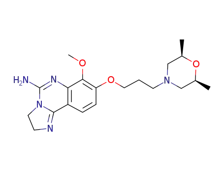 8-{3-[(2R,6S)-2,6-dimethylmorpholin-4-yl]propoxy}-7-methoxy-2,3-dihydroimidazo[1,2-c]quinazolin-5-amine