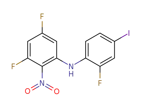 3,5-difluoro-N-(2-fluoro-4-iodophenyl)-2-nitroaniline
