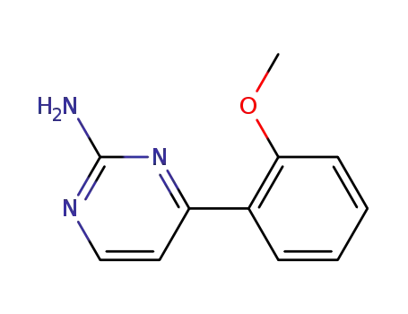 Molecular Structure of 915070-01-8 (4-(2-Methoxyphenyl)pyrimidin-2-amine)