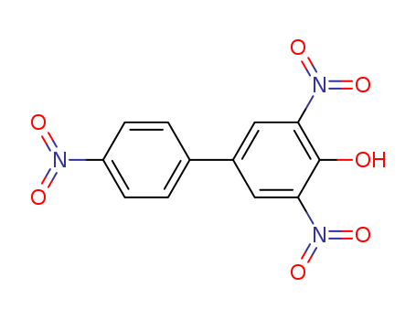 Molecular Structure of 13684-31-6 ([1,1'-Biphenyl]-4-ol,3,4',5-trinitro-)