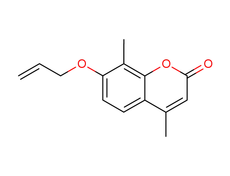 Molecular Structure of 3993-43-9 (7-ALLYLOXY-4,8-DIMETHYL-CHROMEN-2-ONE)