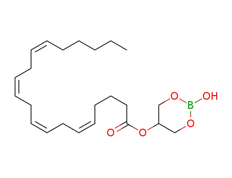 2-hydroxy-1,3,2-dioxaborinan-5-yl (5'Z,8'Z,11'Z,14'Z)-icosa-5',8',11',14'-tetraenoate