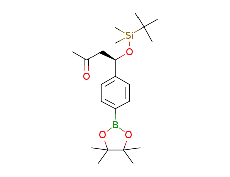 (R)-4-((tert-butyldimethylsilyl)oxy)-4-(4-(4,4,5,5-tetramethyl-1,3,2-dioxaborolan-2-yl)phenyl)butan-2-one