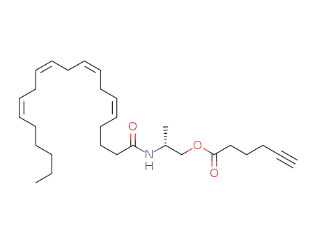 (+)-{(2R)-2-[(5Z,8Z,11Z,14Z)-icosa-5,8,11,14-tetraenoylamino]propyl} 5-hexynoate