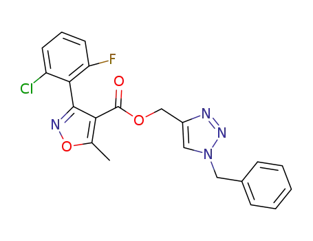 (1-benzyl-1H-1,2,3-triazol-4-yl)methyl 3-(2-chloro-6-fluorophenyl)-5-methylisoxazole-4-carboxylate