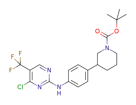 tert-butyl 3-(4-((4-chloro-5-(trifluoromethyl)pyrimidin-2-yl)amino)phenyl)piperidine-1-carboxylate
