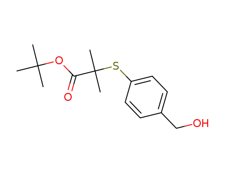 tert-butyl 2-(4-hydroxymethylphenylthio)-2-methylpropanoate