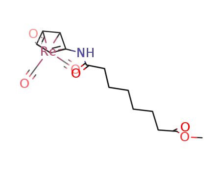 tricarbonyl{methyl 8-[(η5-cyclopentadienyl)amino]-8-oxooctanoate}rhenium