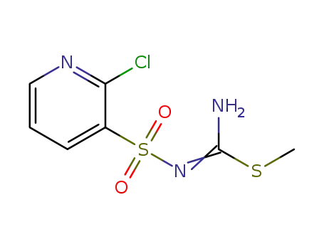 N3-[1-amino-1-methylsulfanylmethylidene]-2-chloro-3-pyridinesulfonamide