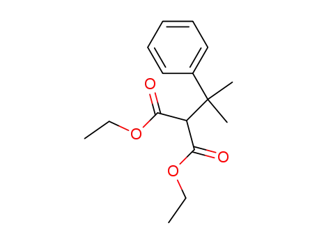 Molecular Structure of 78775-63-0 (diethyl (2-phenylpropan-2-yl)propanedioate)