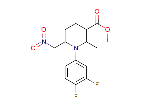 methyl 1-(3,4-difluorophenyl)-2-methyl-6-(nitromethyl)-1,4,5,6-tetrahydropyridine-3-carboxylate