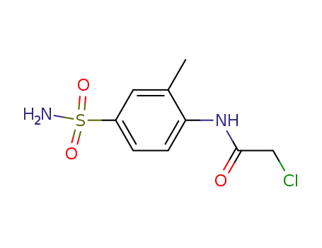 Molecular Structure of 53297-88-4 (Acetamide, N-[4-(aminosulfonyl)-2-methylphenyl]-2-chloro-)