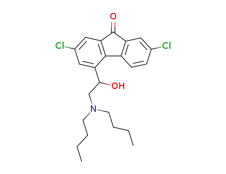 2,7-dichloro-4-[2-(dibutyl amino)-1-hydroxyethyl]-9H-fluoren-9-one