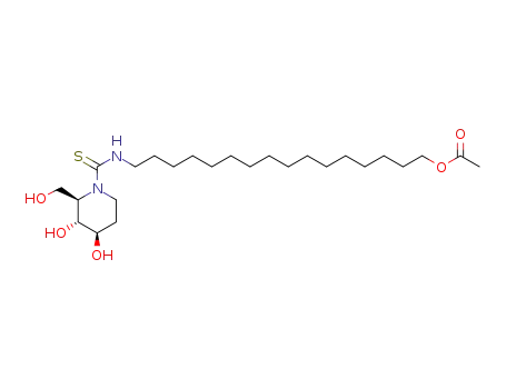 N-[N'-(16-acetoxyhexadecyl)thiocarbamoyl]-D-fagomine