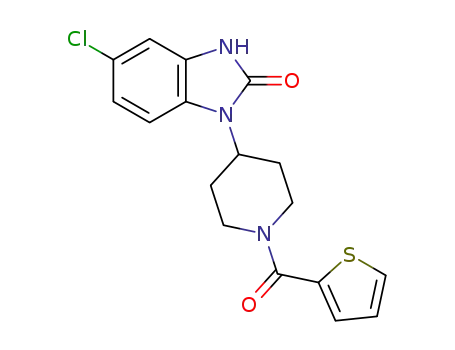 5-chloro-1-(1-(thiophene-2-carbonyl)piperidin-4-yl)-1,3-dihydro-2H-benzo[d]imidazole-2-one