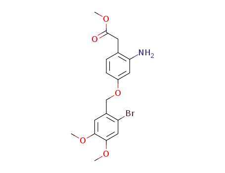 methyl 2-amino-4-(2-bromo-4,5-dimethoxybenzyloxy)phenylacetate