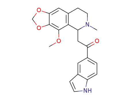 1-(1H-indol-5-yl)-2-(4-methoxy-6-methyl-5,6,7,8-tetrahydro-[1,3]dioxolo[4,5-g]isoquinolin-5-yl)ethan-1-one
