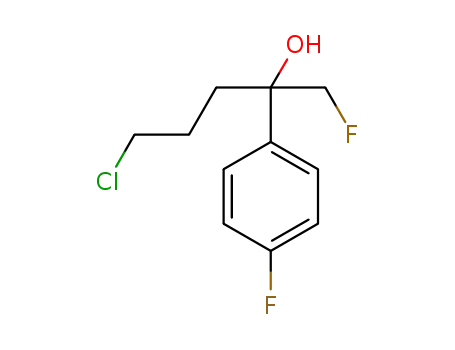 5-chloro-1-fluoro-2-(4-fluorophenyl)pentan-2-ol