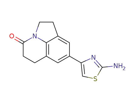 8-(2-aminothiazol-4-yl)-1,2,5,6-tetrahydro-4H-pyrrolo[3,2,1-ij]quinolin-4-one