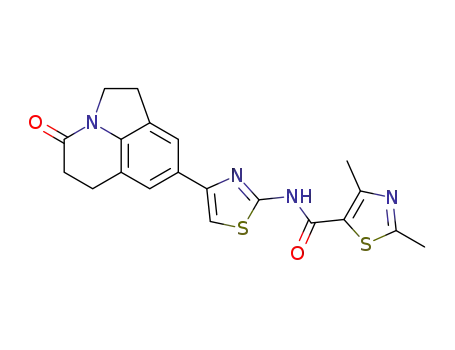 2,4-dimethyl-N-(4-(4-oxo-1,2,5,6-tetrahydro-4H-pyrrolo[3,2,1-ij]quinolin-8-yl)thiazol-2-yl)thiazole-5-carboxamide