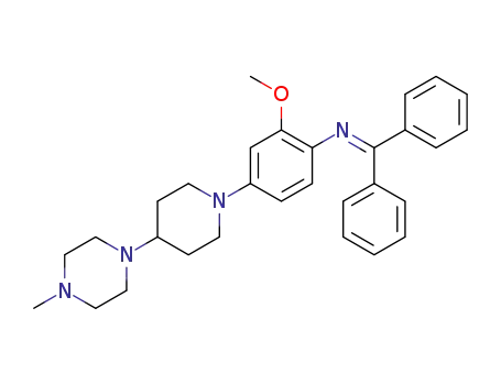 N-(2-methoxy-4-(4-(4-methylpiperazin-1-yl)piperidin-1-yl)phenyl)-1,1-diphenylmethanimine