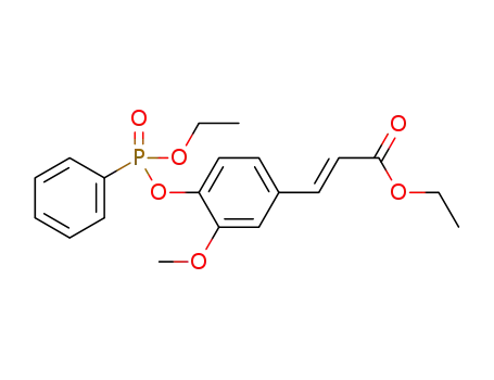 (E)-ethyl 3-(4-((ethoxy(phenyl)phosphoryl)oxy)-3-methoxyphenyl)acrylate