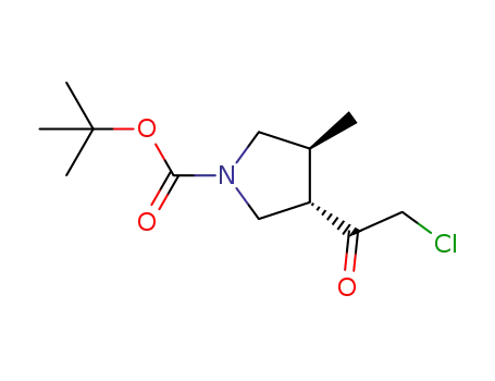(3S,4S)-trans-3-(2-chloroacetyl)-4-methyl-pyrrolidine-1-carboxylic acid tert-butyl ester