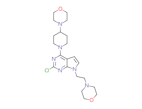4-(2-(2-chloro-4-(4-morpholinopiperidin-1-yl)-7H-pyrrolo[2,3-d]pyrimidin-7-yl)ethyl)morpholine