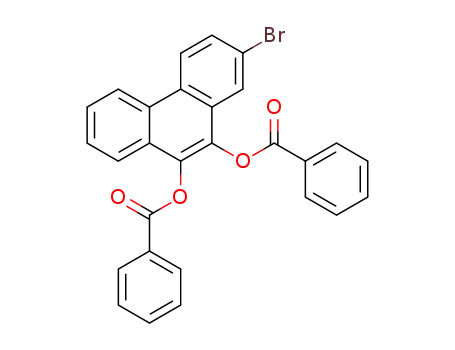 9,10-bis-benzoyloxy-2-bromo-phenanthrene