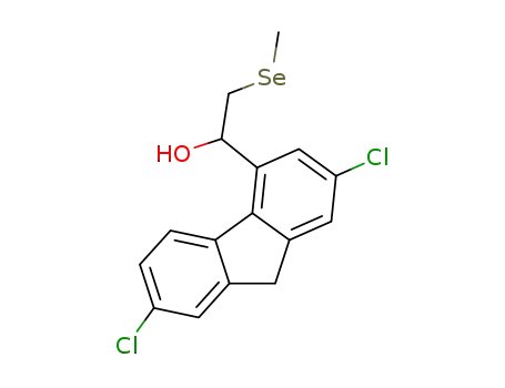 1-(2,7-dichloro-9H-fluoren-4-yl)-2-(methylselanyl)ethan-1-ol