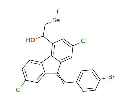 1-(9-[4-bromobenzylidene]-2,7-dichloro-9H-fluoren-4-yl)-2-(methylselanyl)ethanol