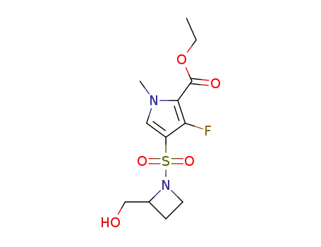 ethyl 3-fluoro-4-((2-(hydroxymethyl)azetidin-1-yl)sulfonyl)-1-methyl-1H-pyrrole-2-carboxylate