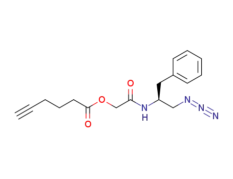 (S)-2-[(1-azido-3-phenylpropan-2-yl)amino]-2-oxoethyl hex-5-ynoate