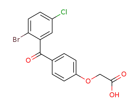 2-(4-(2-bromo-5-chlorobenzoyl)phenoxy)acetic acid