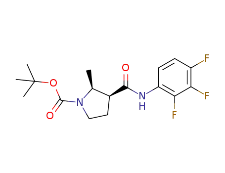 tert-butyl (2S,3S)-2-methyl-3-((2,3,4-trifluorophenyl)carbamoyl)pyrrolidine-1-carboxylate