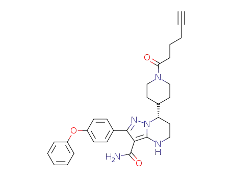 (S)-7-(1-(hex-5-ynoyl)piperidin-4-yl)-2-(4-phenoxyphenyl)-4,5,6,7-tetrahydro-pyrazolo[1,5-a]pyrimidine-3-carboxamide