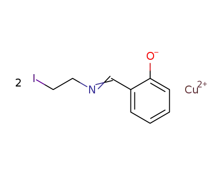 2-[(2-iodo-ethylimino)-methyl]-phenol; copper (II)-salt