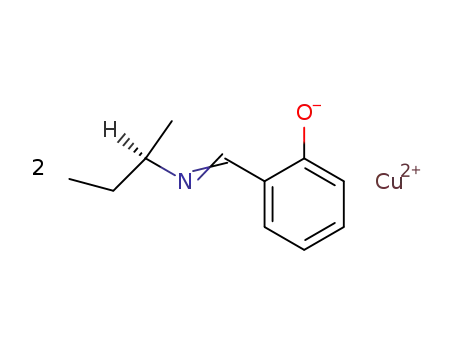 salicylaldehyde-((R)-sec-butylimine); copper (II)-salt