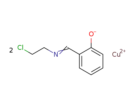 2-[(2-chloro-ethylimino)-methyl]-phenol; copper (II)-salt