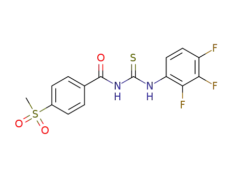 N-(4-methylsulfonylbenzoyl)-N'-(2,3,4-trifluorophenyl)thiourea