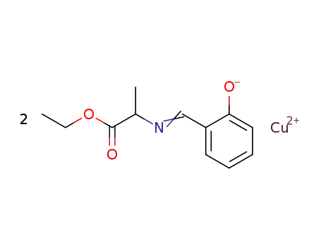 N-salicyliden-alanine ethyl ester; copper (II)-salt