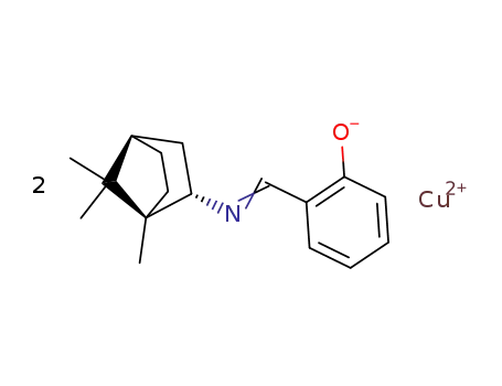 (1R)-2endo-salicylidenamino-bornane; copper (II)-salt