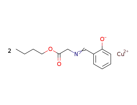 N-salicylidene-glycine butyl ester; copper (II)-salt